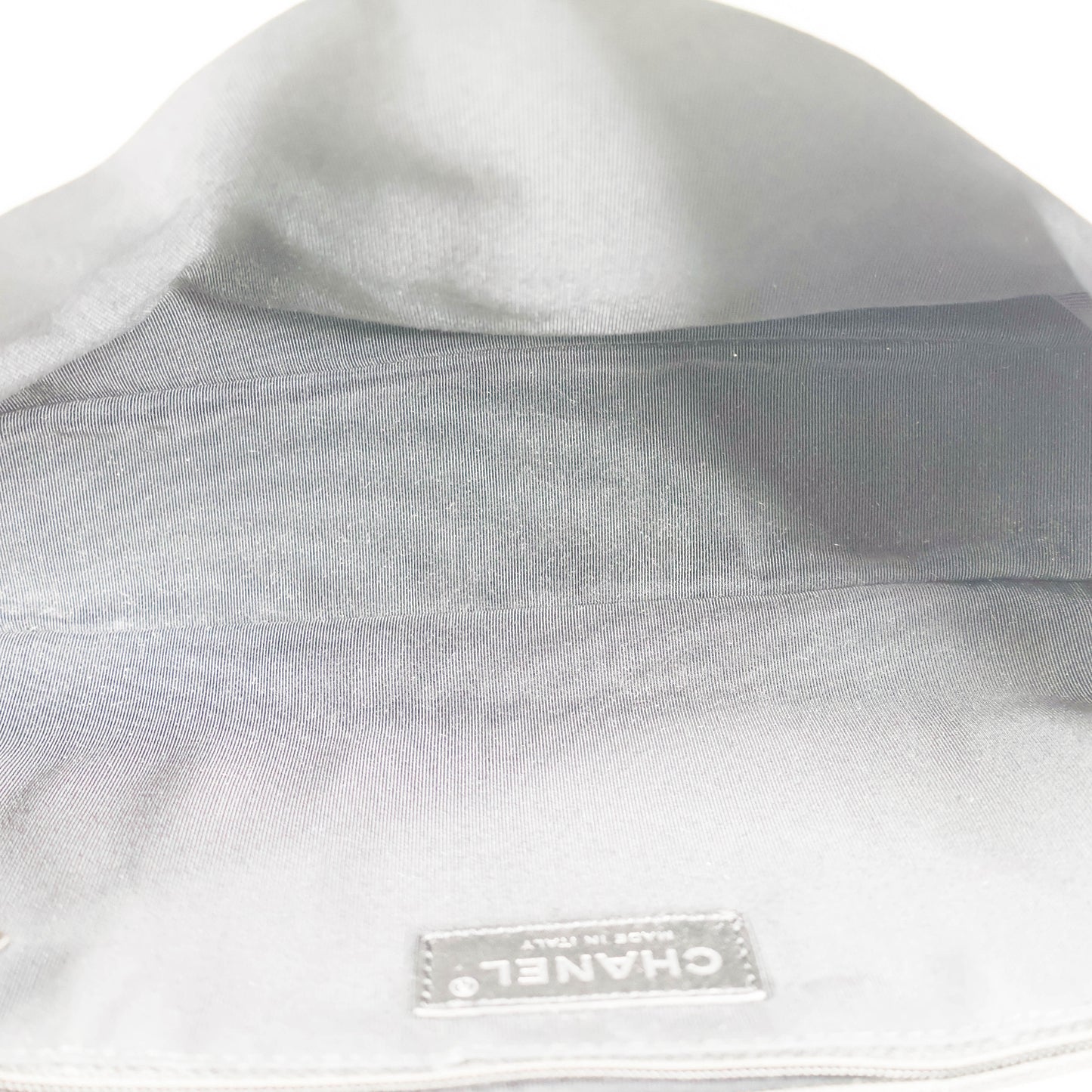 Chanel Calfskin Flap Bag Grey