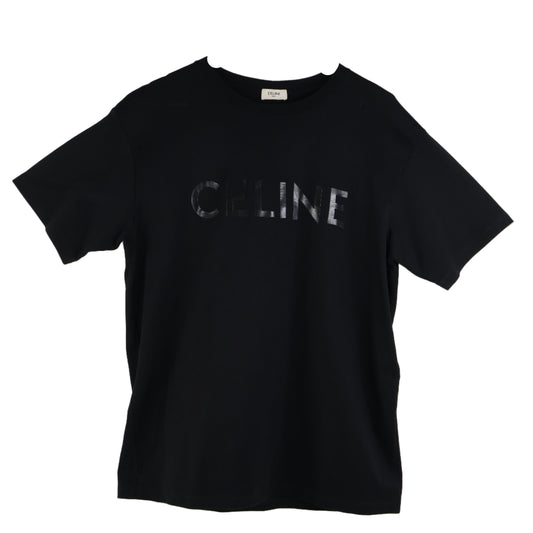 Celine T-Shirt Black Logo