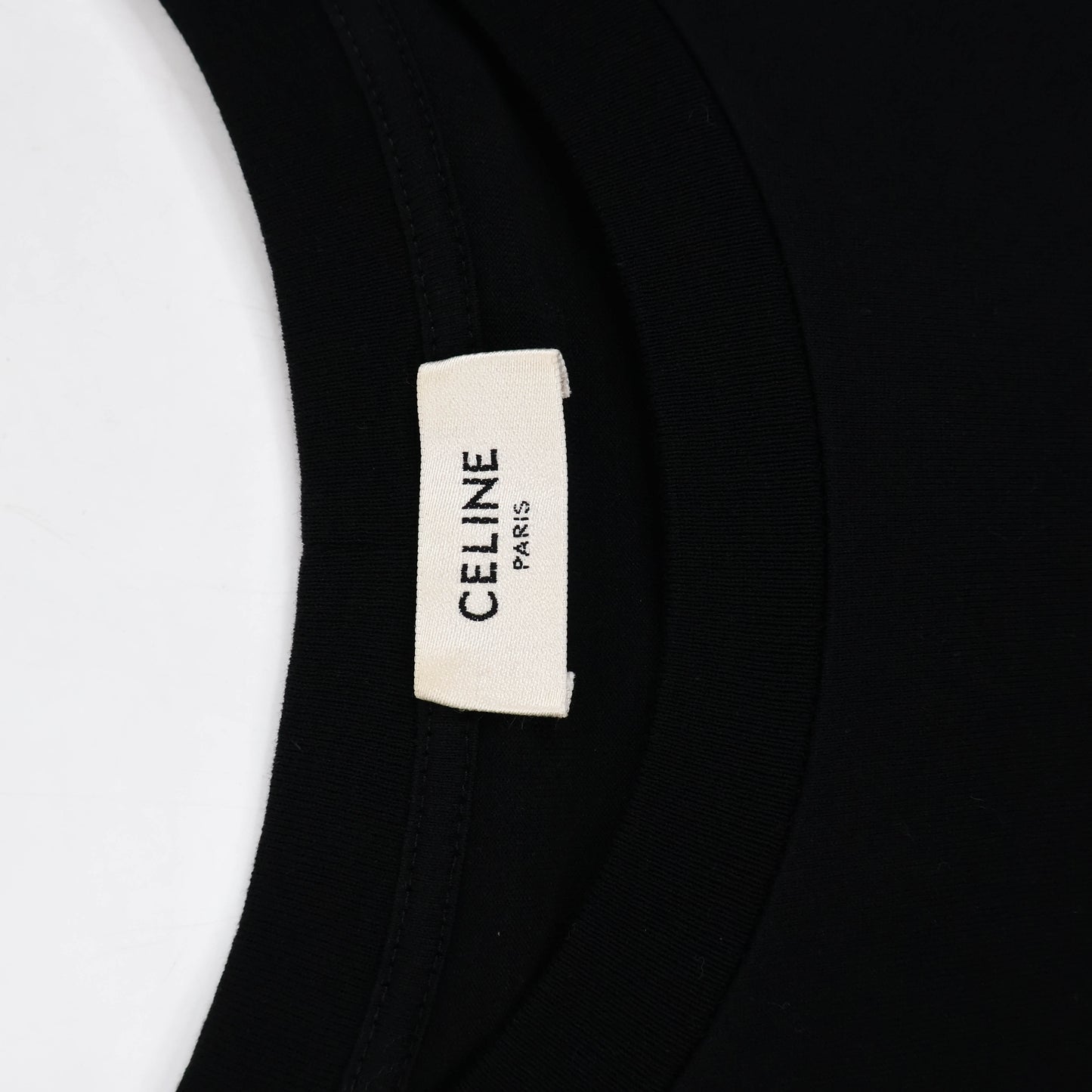 Celine T-Shirt Black Logo