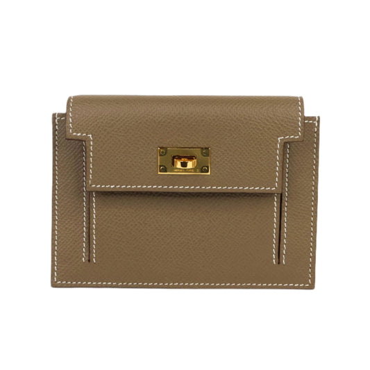Hermes Kelly Pocket Compact Epsom Etoupe