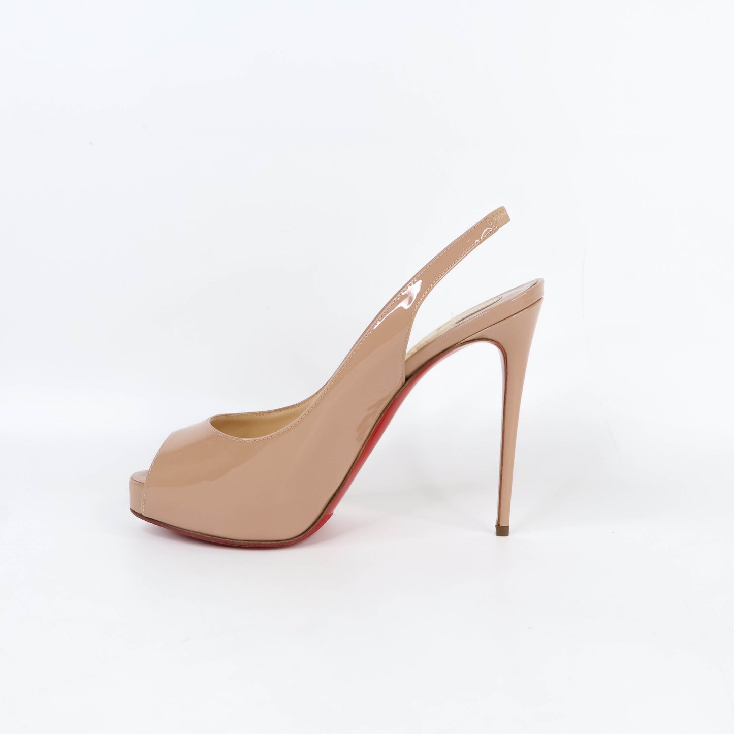 Christian Louboutin Sling Back Patent Nude 36