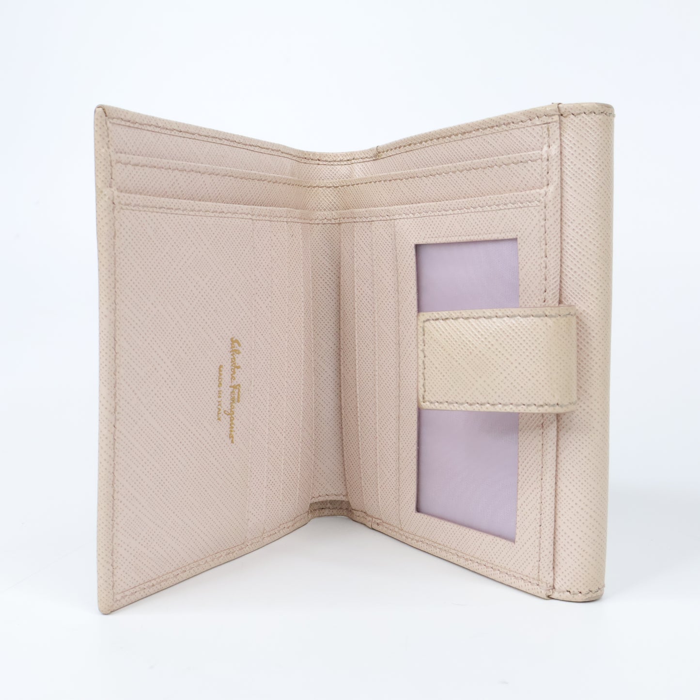 Ferragamo Short Wallet Cream