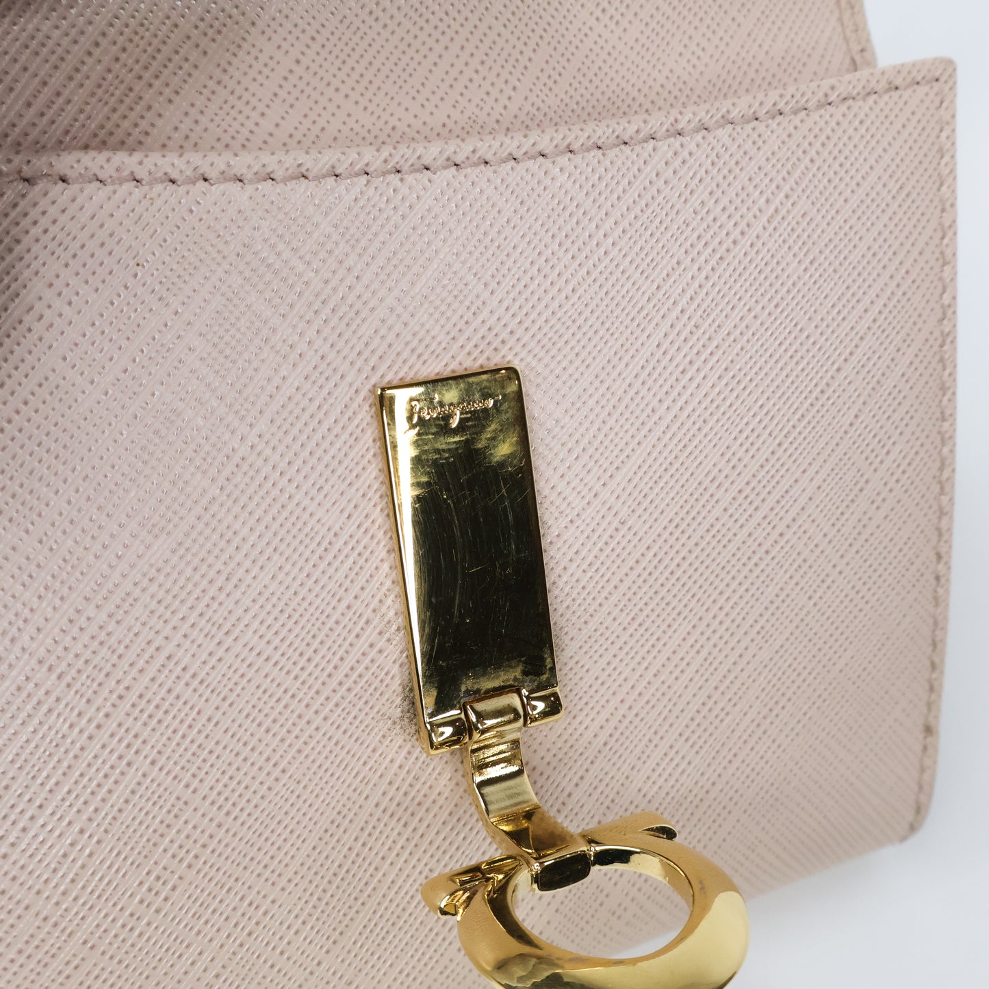 Ferragamo Short Wallet Cream