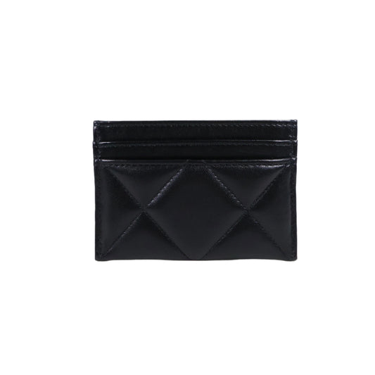 Chanel 19 Card Holder Black