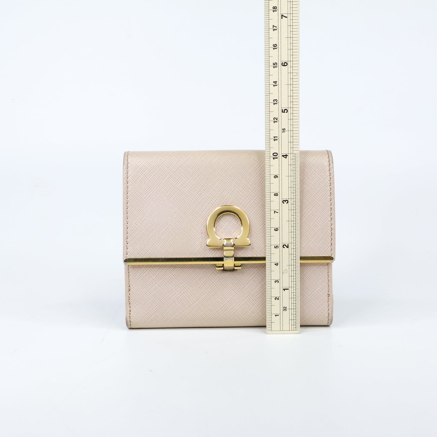 Ferragamo Short Wallet Cream