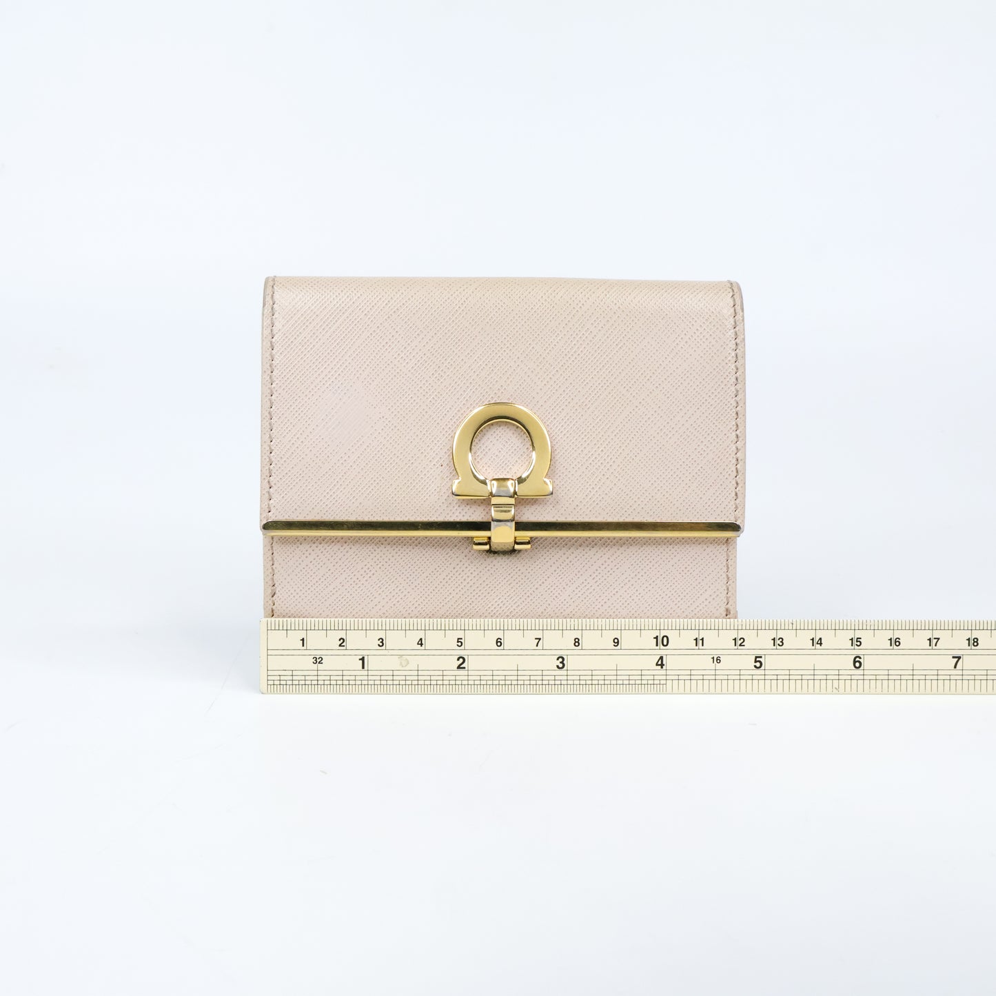 Ferragamo Short Wallet Cream