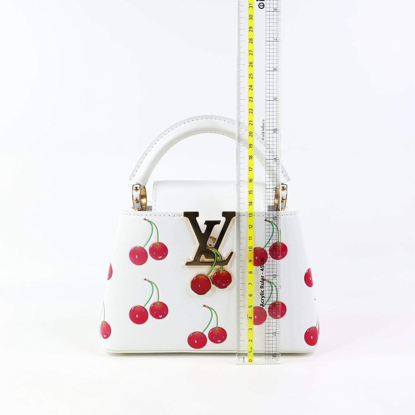 Louis Vuitton x TM Capucines Mini White Cherry