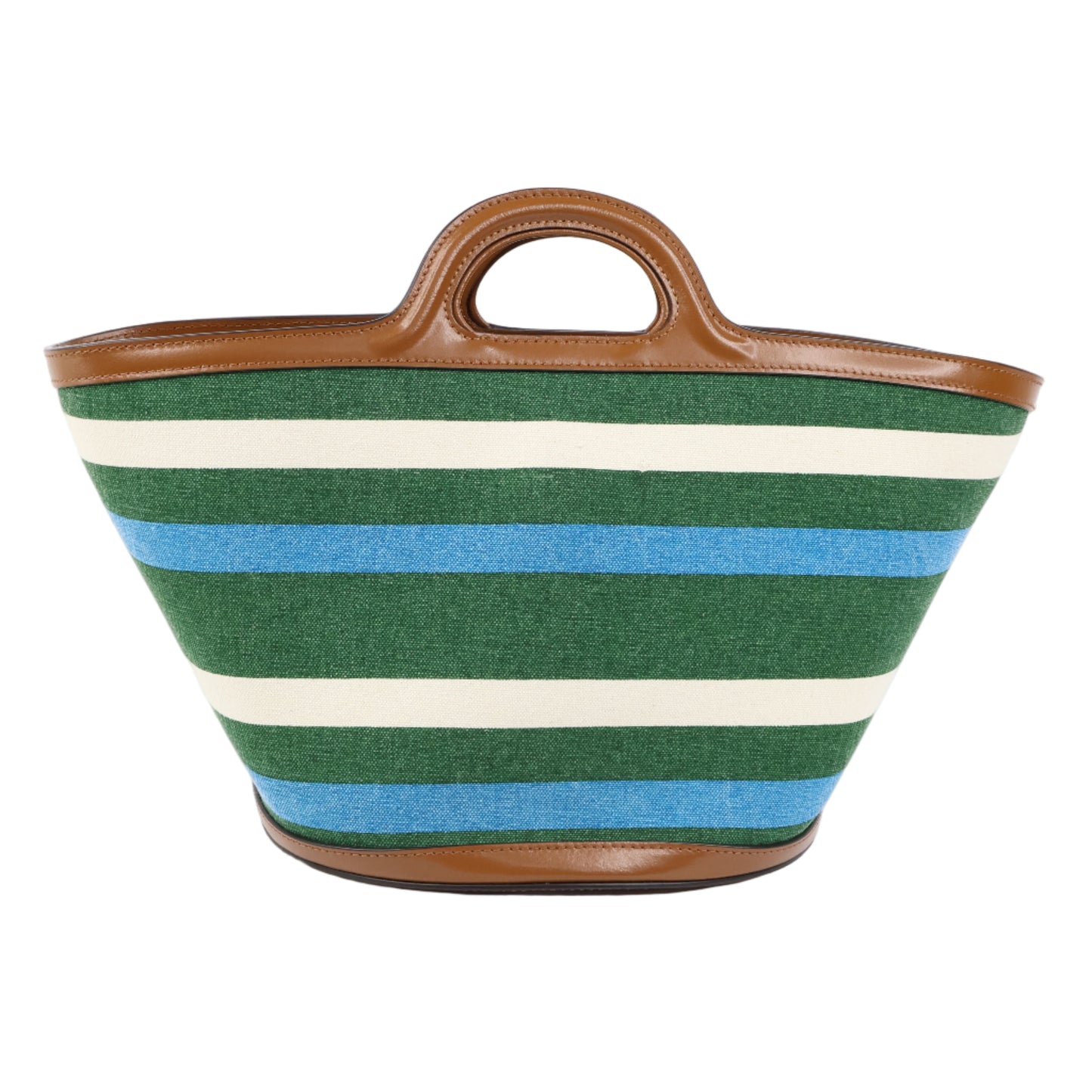 Marni Tote Tropicalia Small Canvas Green/Blue/White