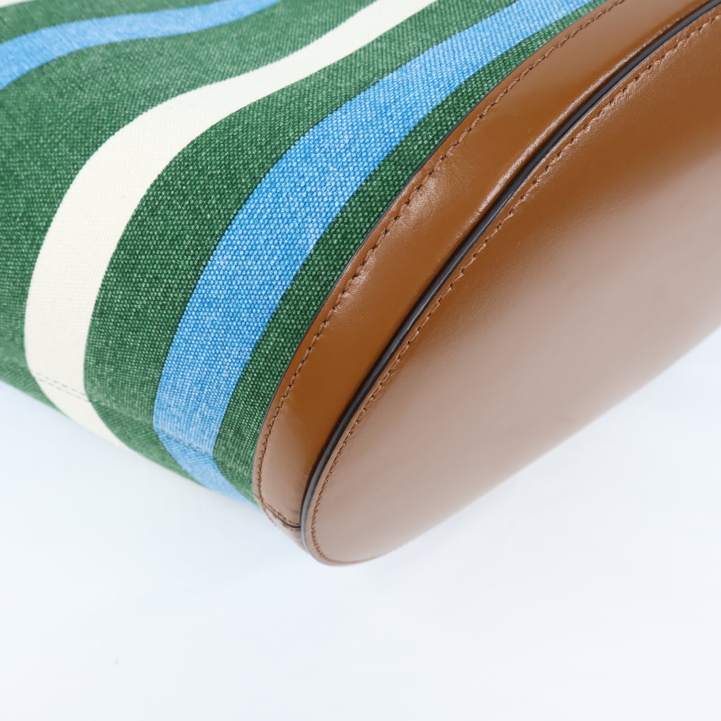 Marni Tote Tropicalia Small Canvas Green/Blue/White