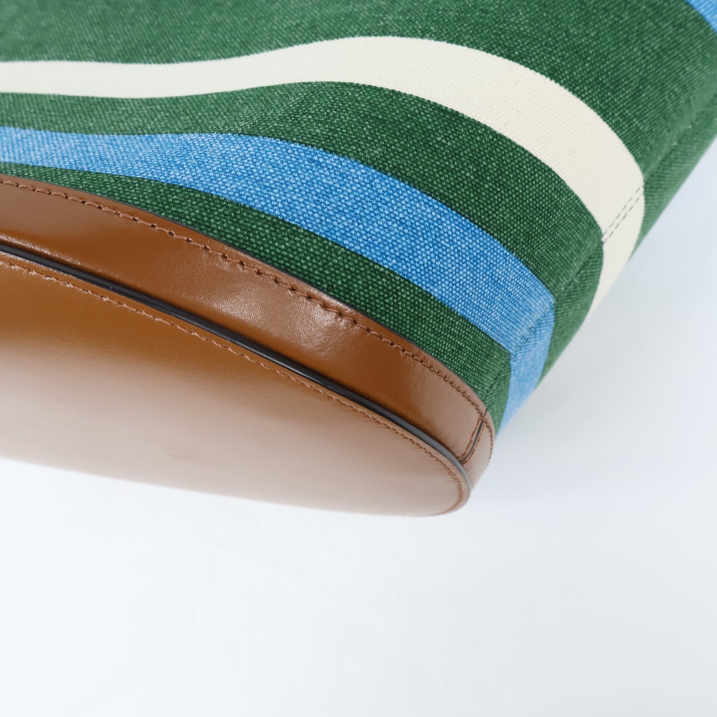 Marni Tote Tropicalia Small Canvas Green/Blue/White