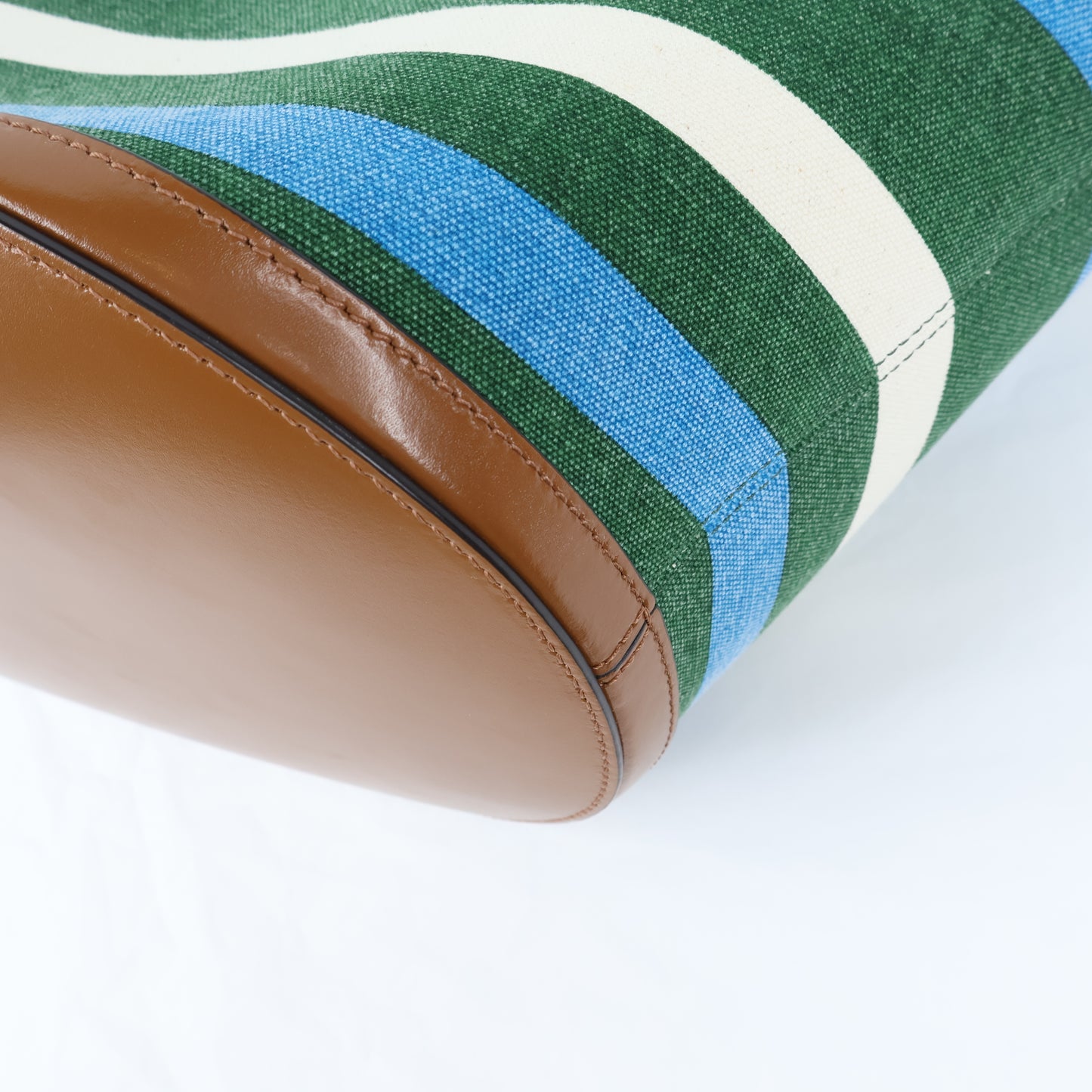 Marni Tote Tropicalia Small Canvas Green/Blue/White