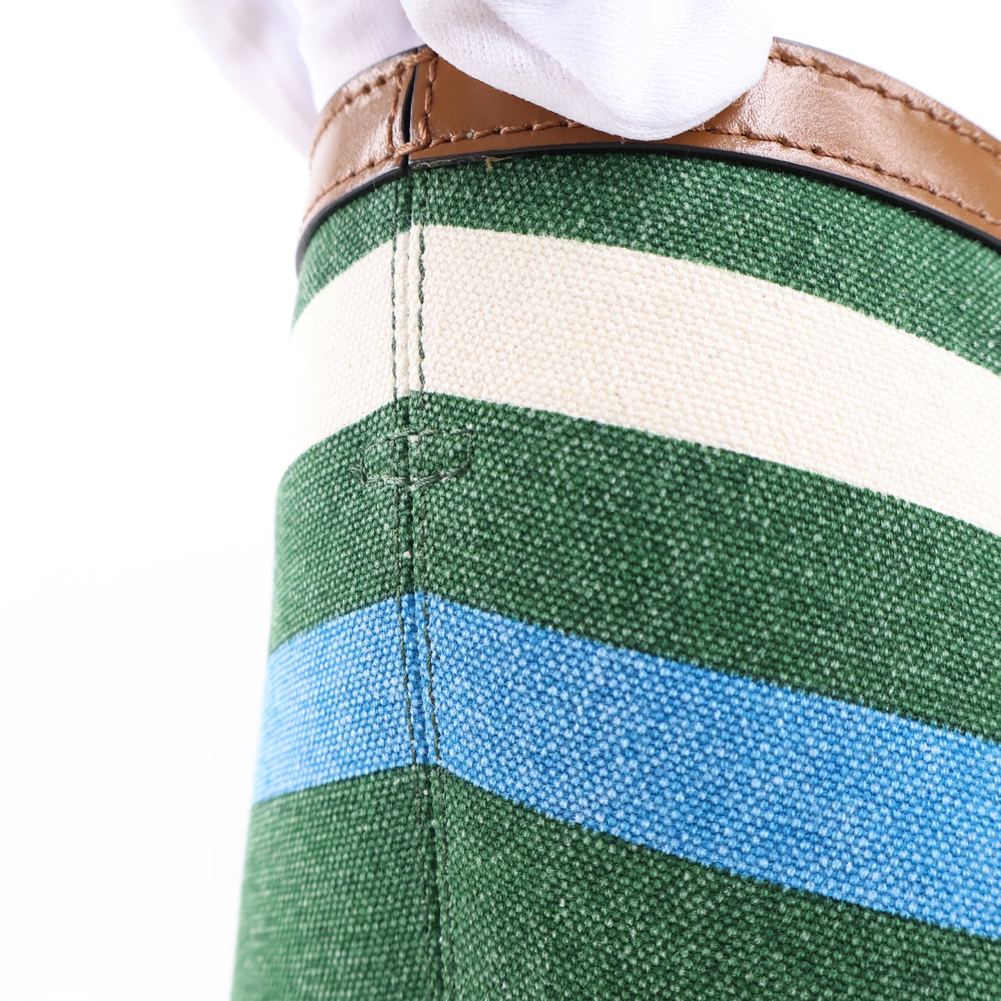 Marni Tote Tropicalia Small Canvas Green/Blue/White