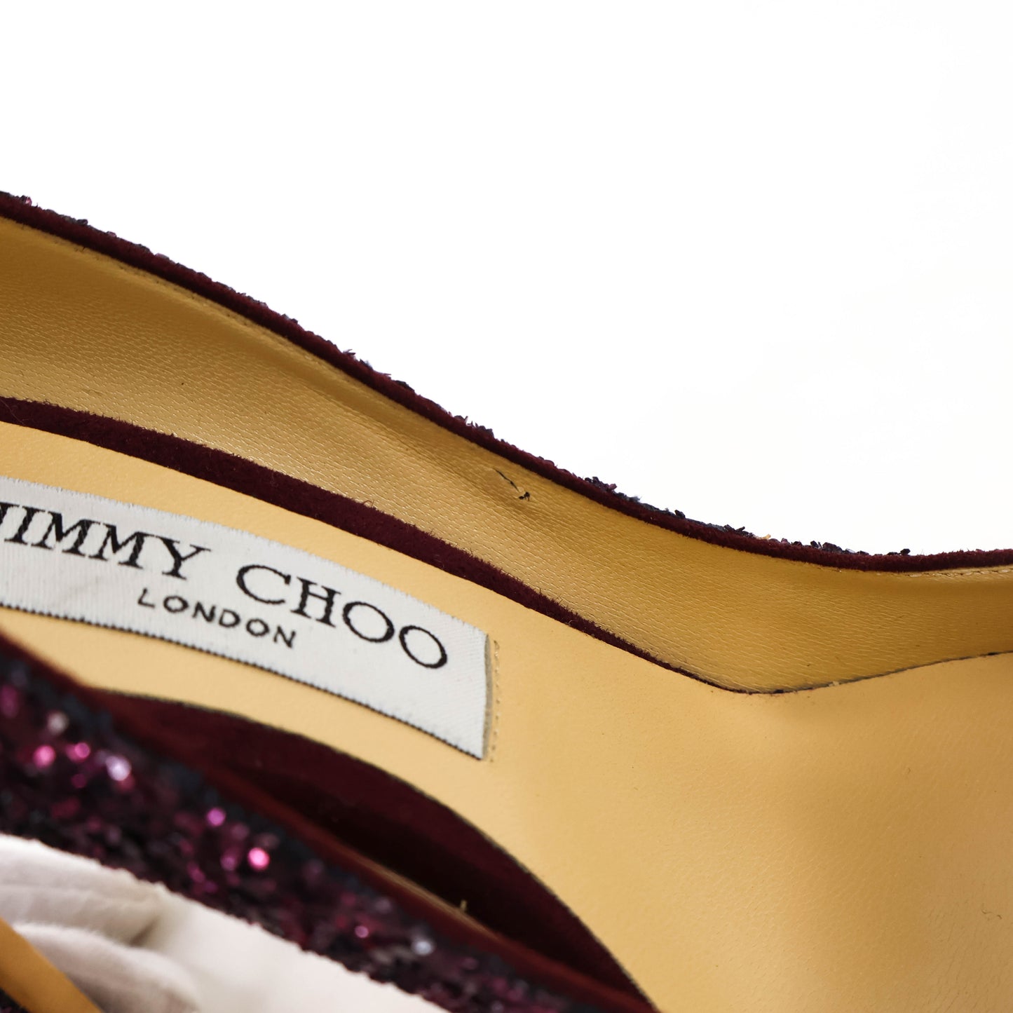 Jimmy Choo Pumps Glitter Red Black 37