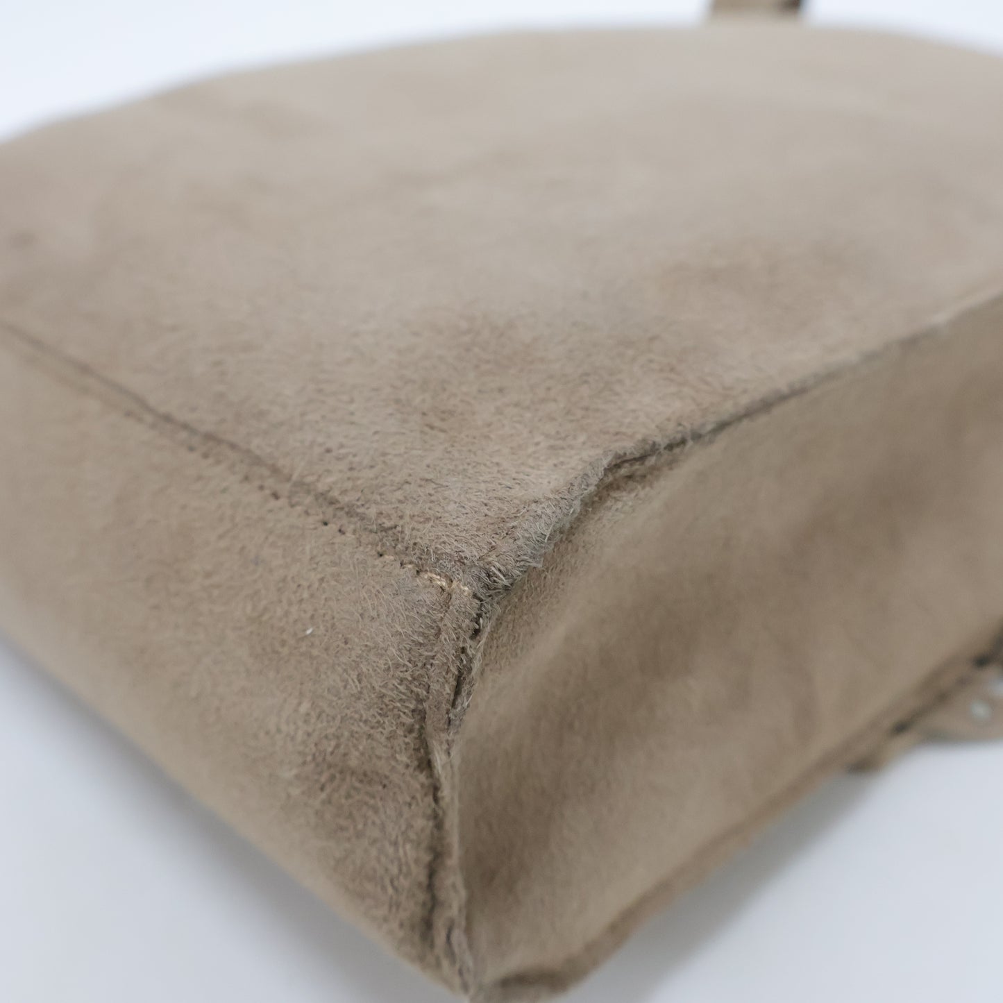 Chanel Mini Tote Bag Suede Fringe Brown