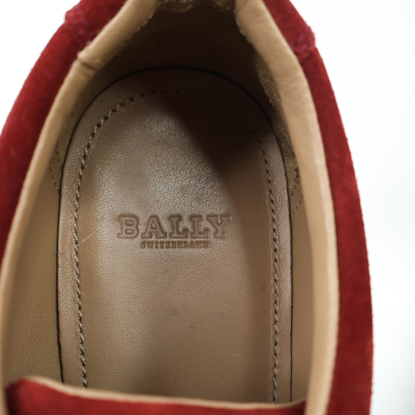 Bally Sneakers Red Suede 38.5