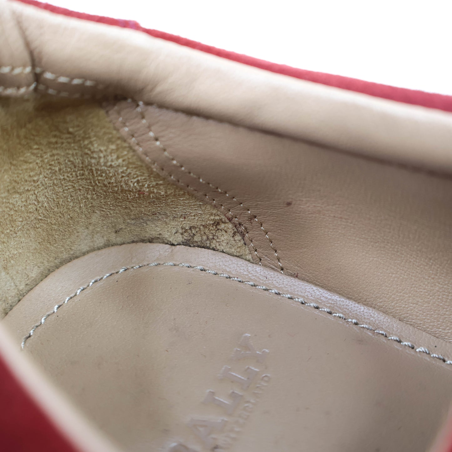 Bally Sneakers Red Suede 38.5