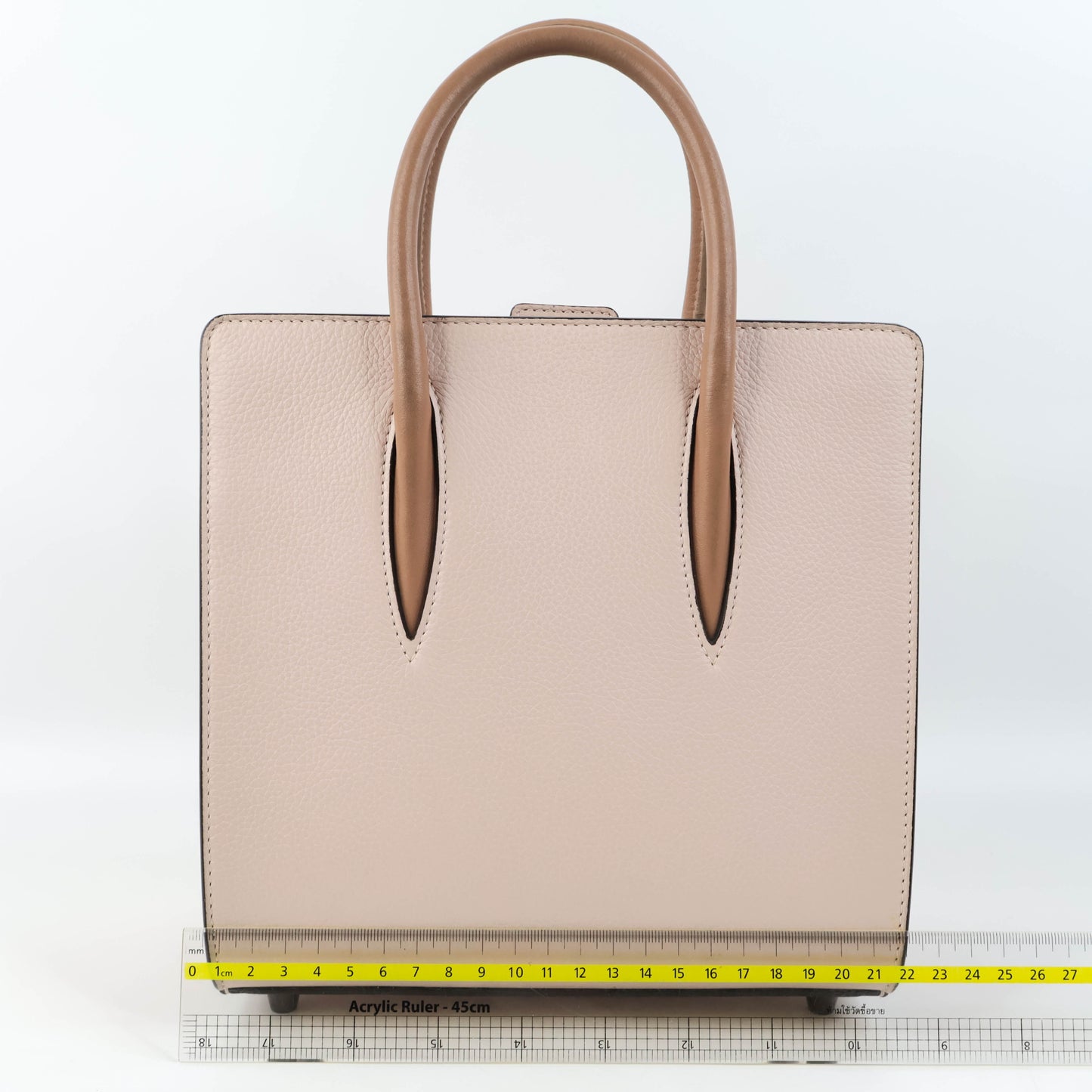 Christian Louboutin Handbag With Strap Beige Red