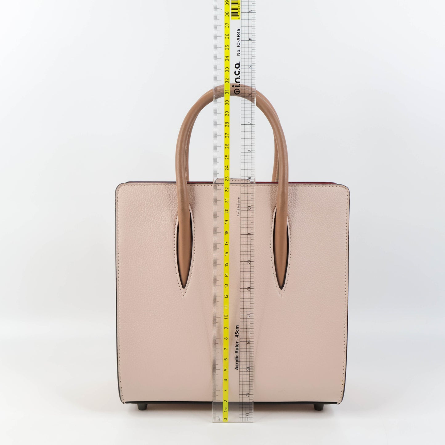 Christian Louboutin Handbag With Strap Beige Red