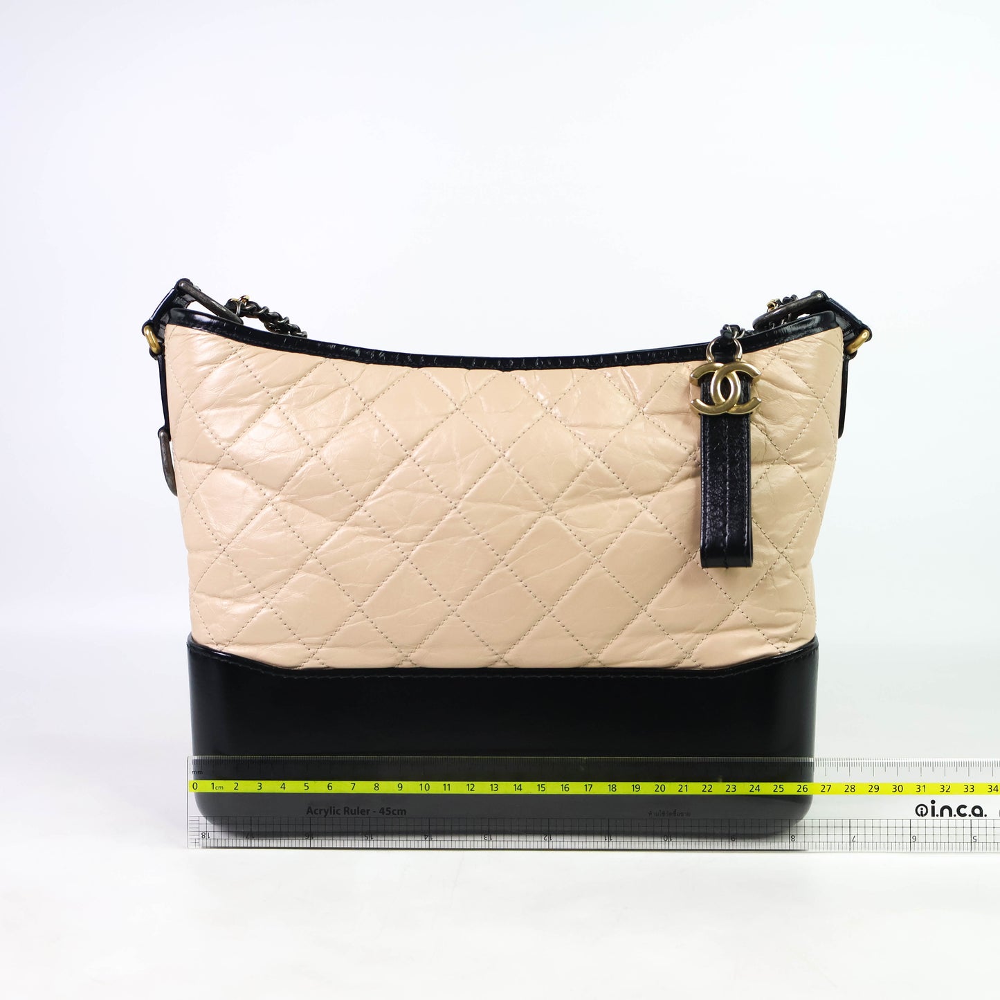 Chanel Gabrielle Medium Beige Black