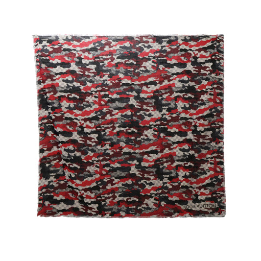 Louis Vuitton Scarf Damier Azur Red/Black