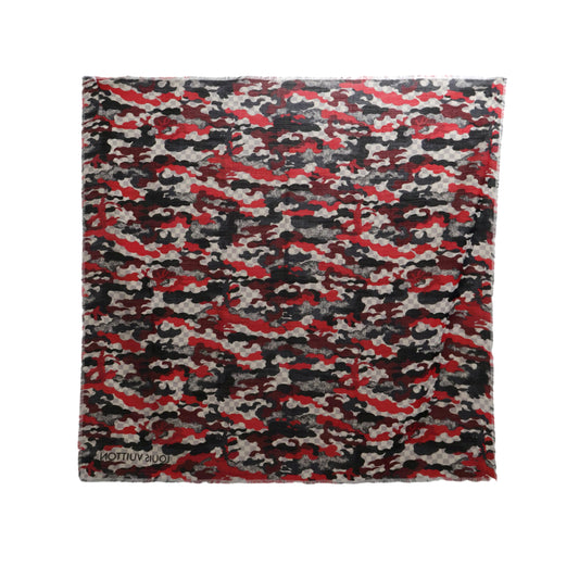 Louis Vuitton Scarf Damier Azur Red/Black