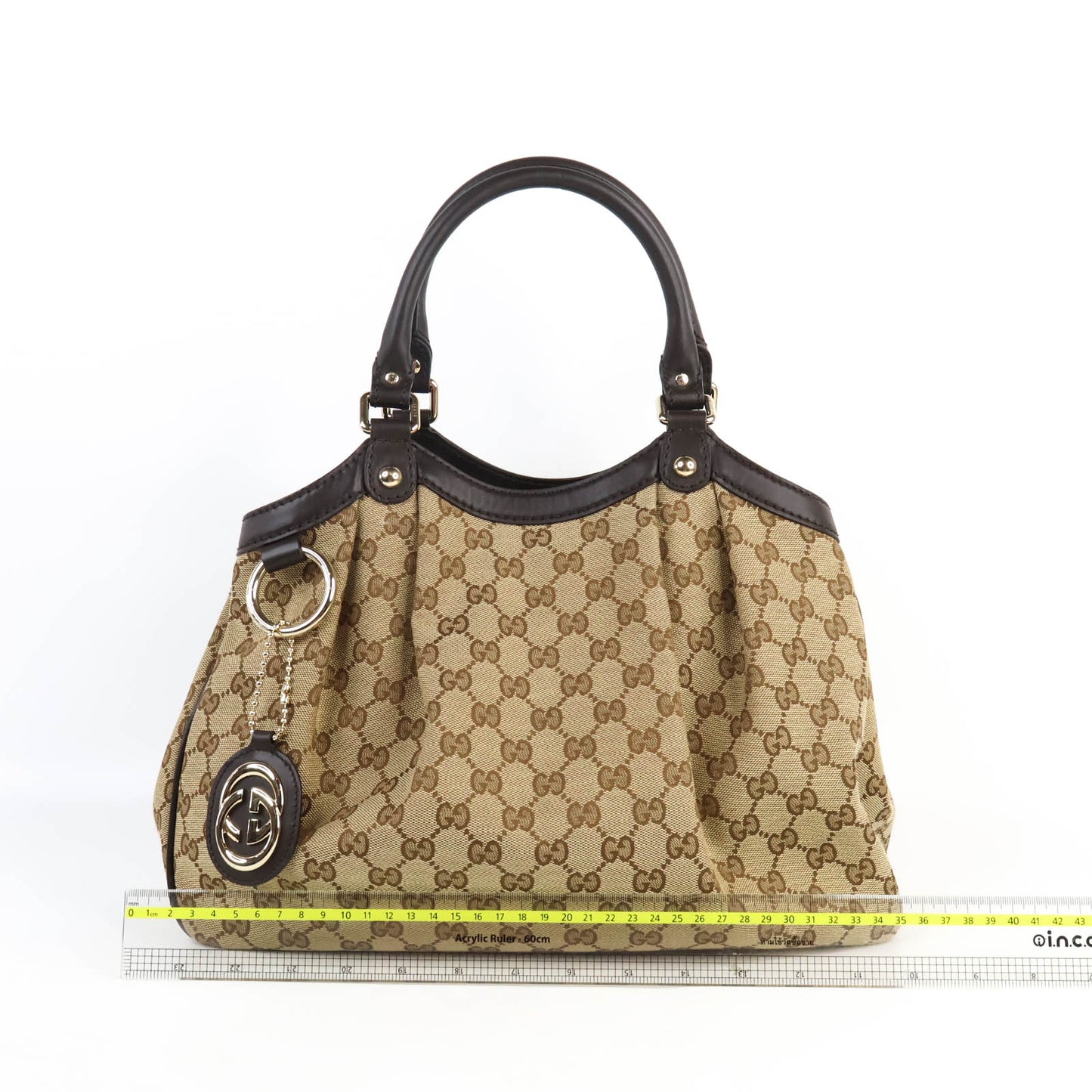 Gucci Tote Bag Canvas GG Brown