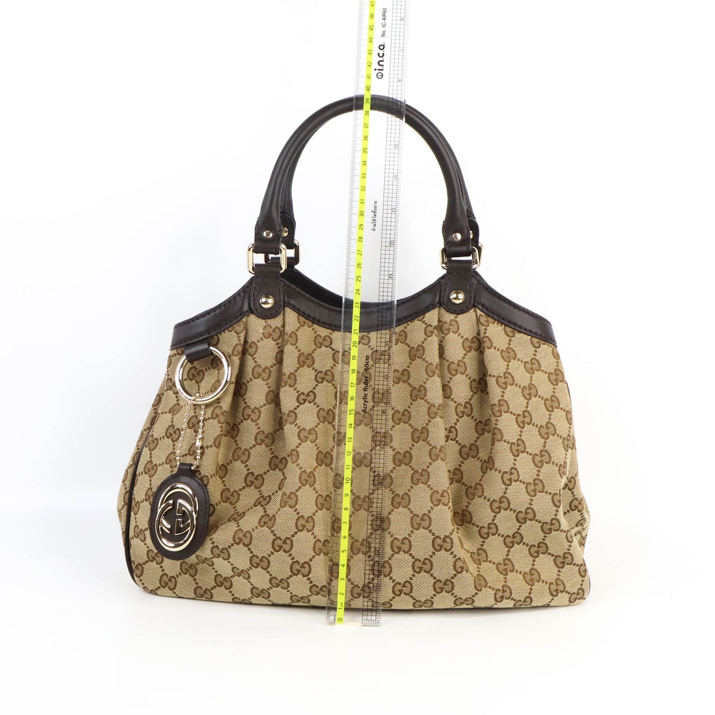 Gucci Tote Bag Canvas GG Brown