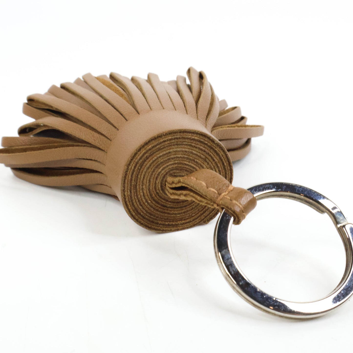 Hermes Carmen Key Ring Brown