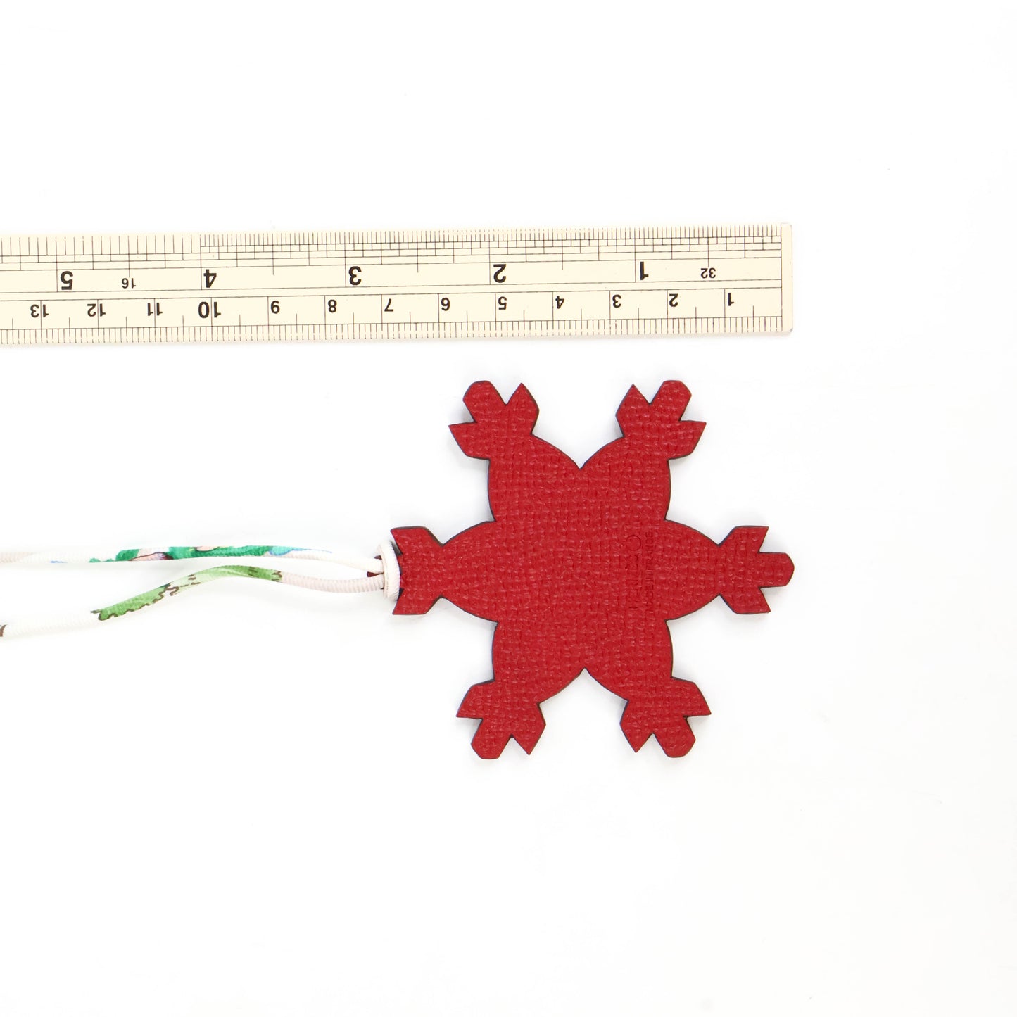 Hermes Petit Charm Snowflake Red/Black