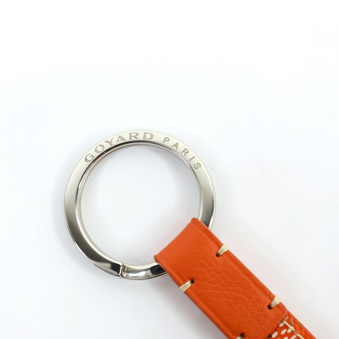 Goyard Strap Keyring Orange