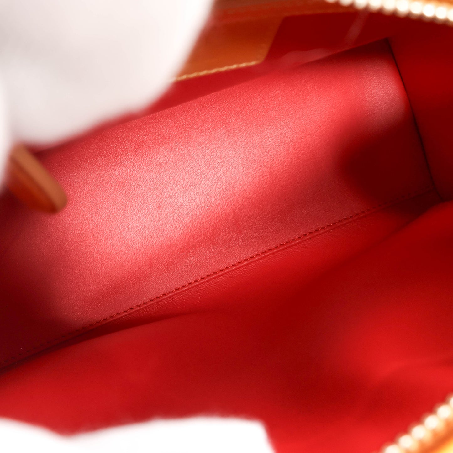 Christian Dior Lady Medium Patent Ombre Yellow Orange