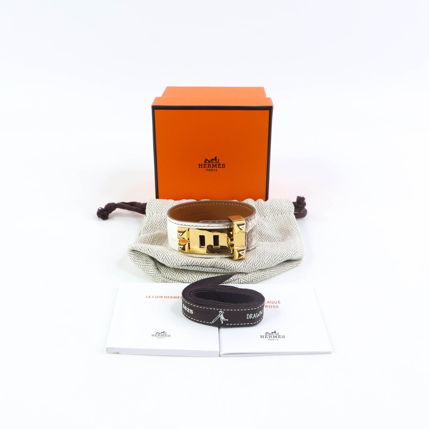 Hermes CDC Bracelet Crocdile Himalaya Niloticus GHW