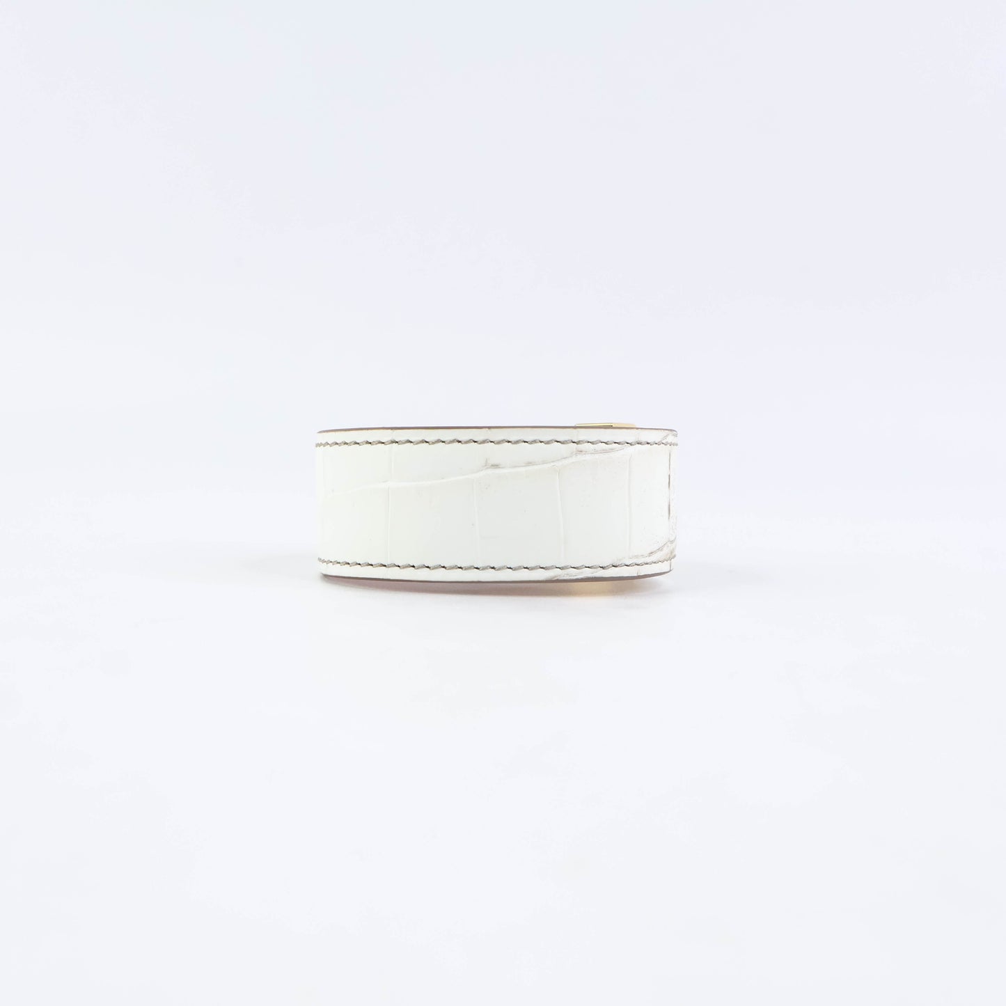 Hermes CDC Bracelet Crocdile Himalaya Niloticus GHW