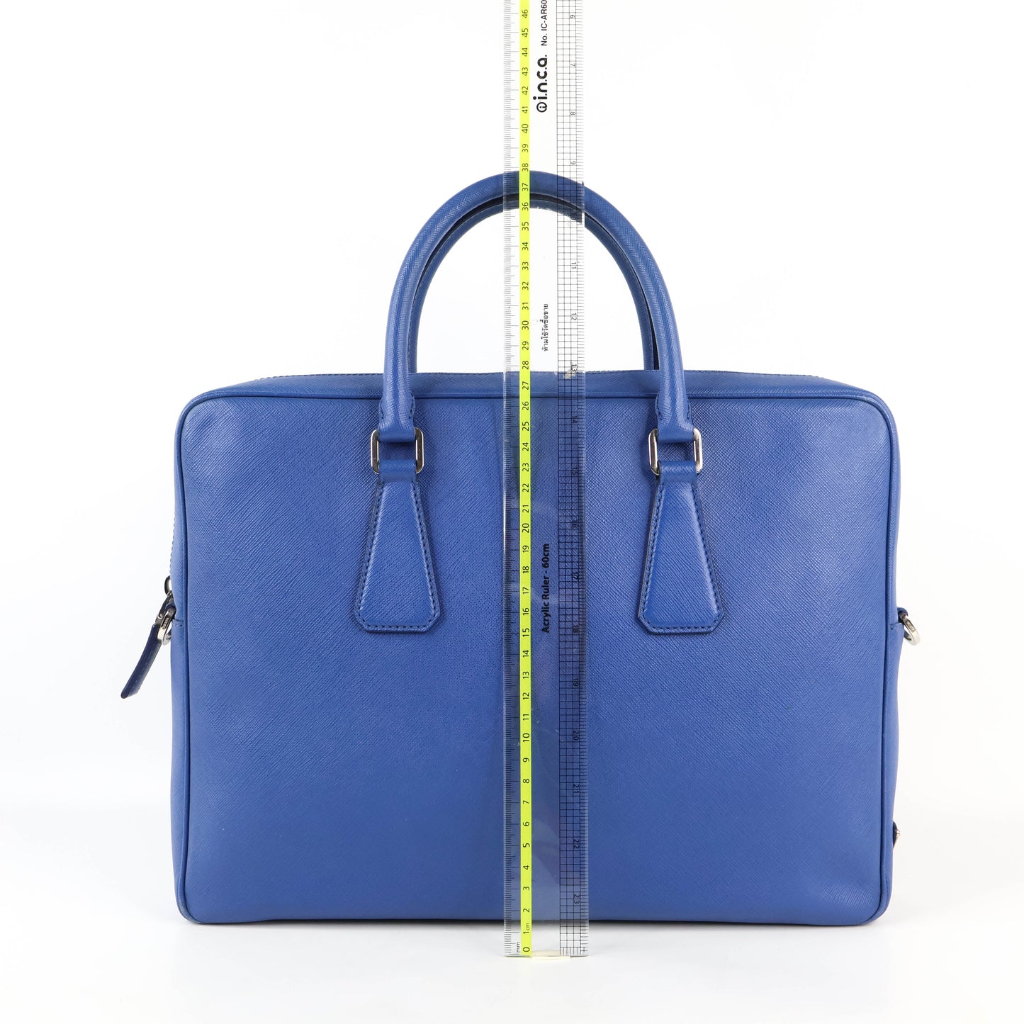 Prada Briefcase Saffiano Blue