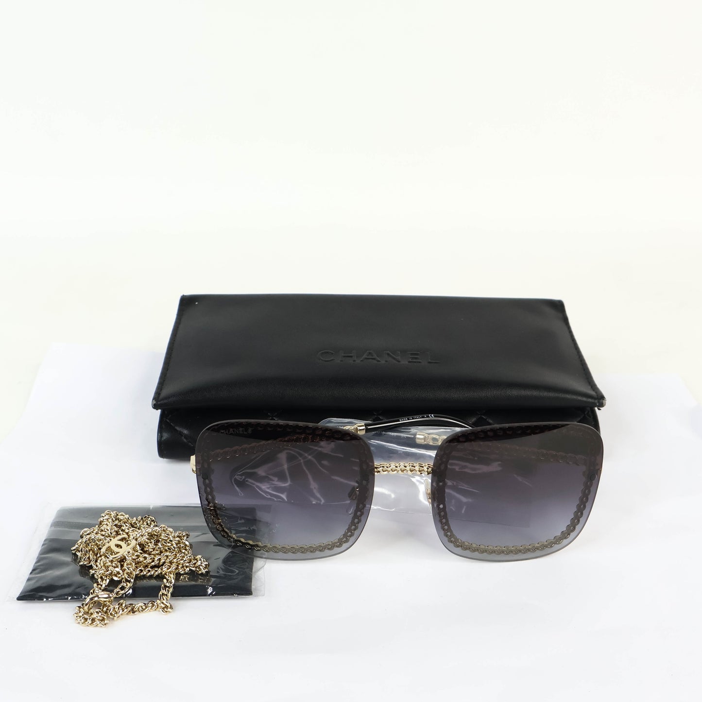 Chanel Sunglasses Chain Gold