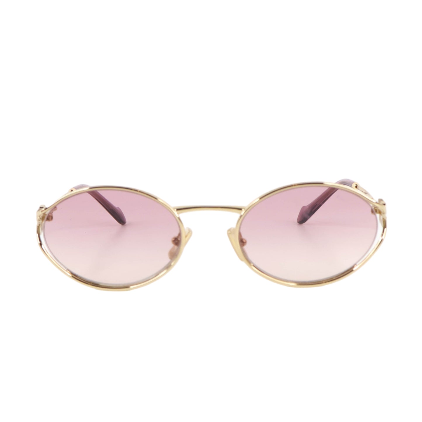 Miu Miu Sunglasses Gold Frame Violet