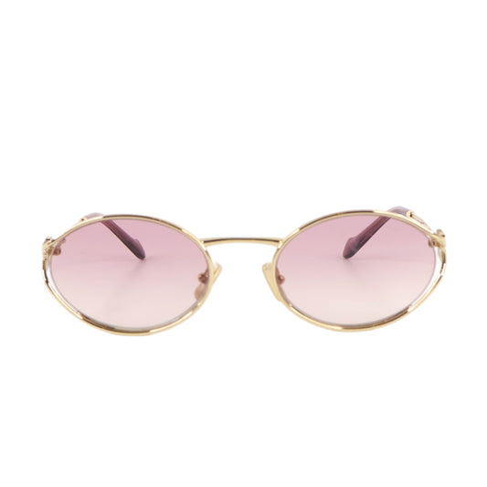 Miu Miu Sunglasses Gold Frame Violet