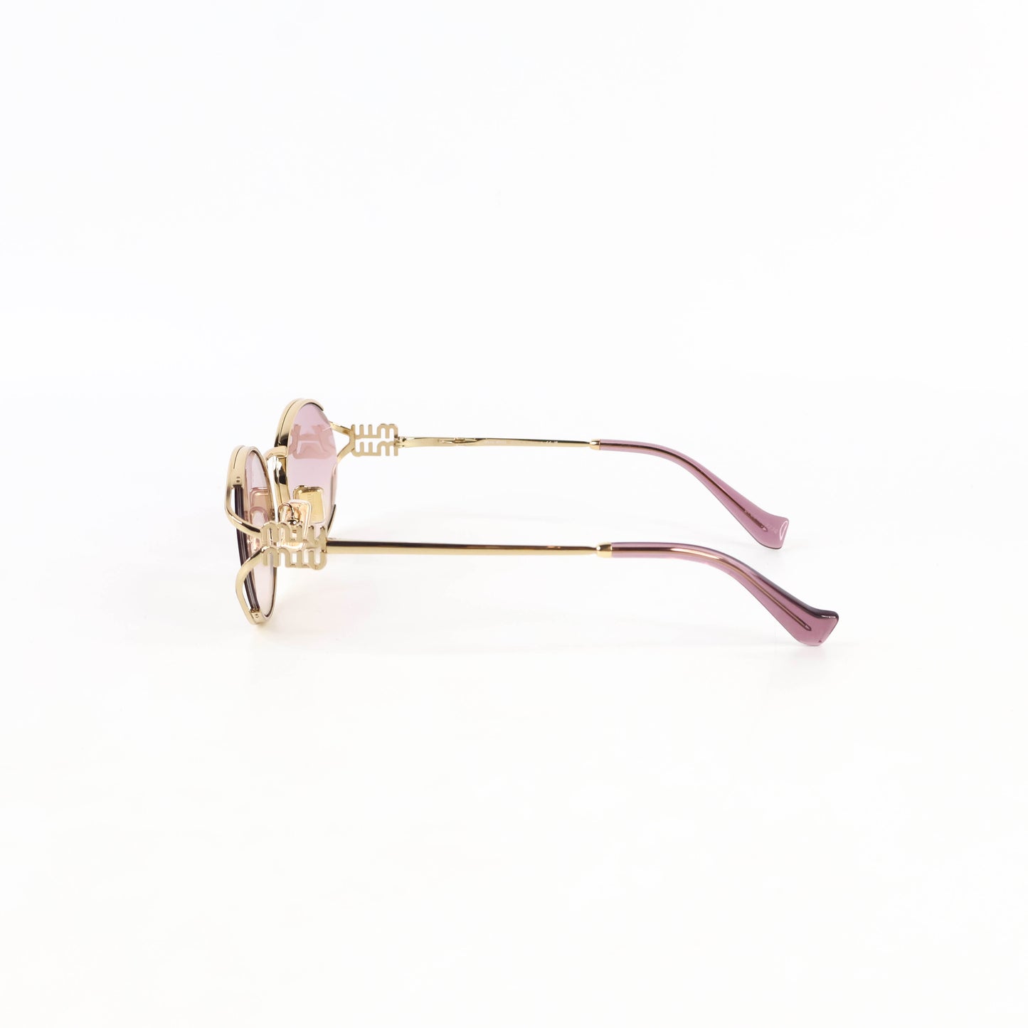 Miu Miu Sunglasses Gold Frame Violet