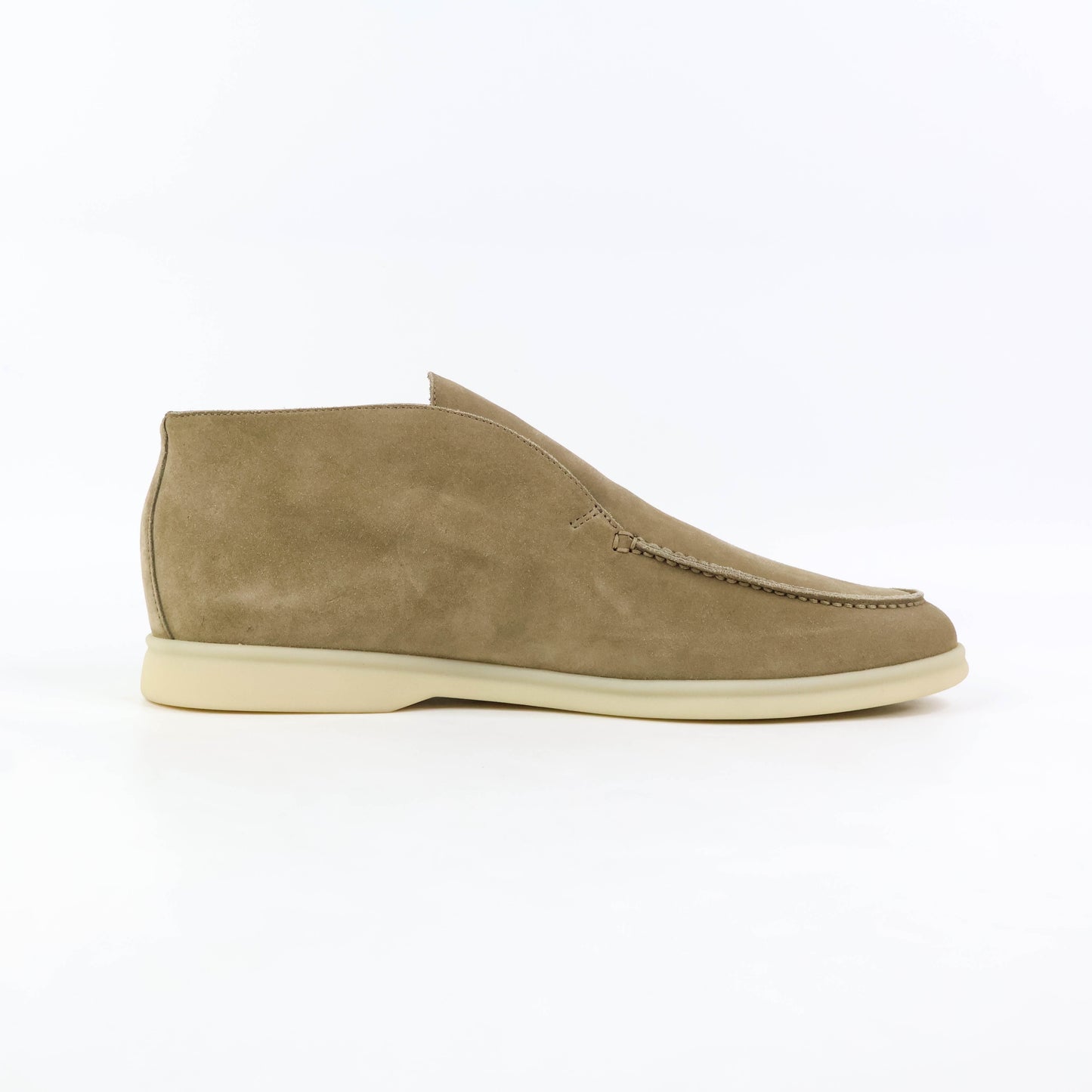 Loro Piana Open Walk Ankle Boots Suede Sandstone 42