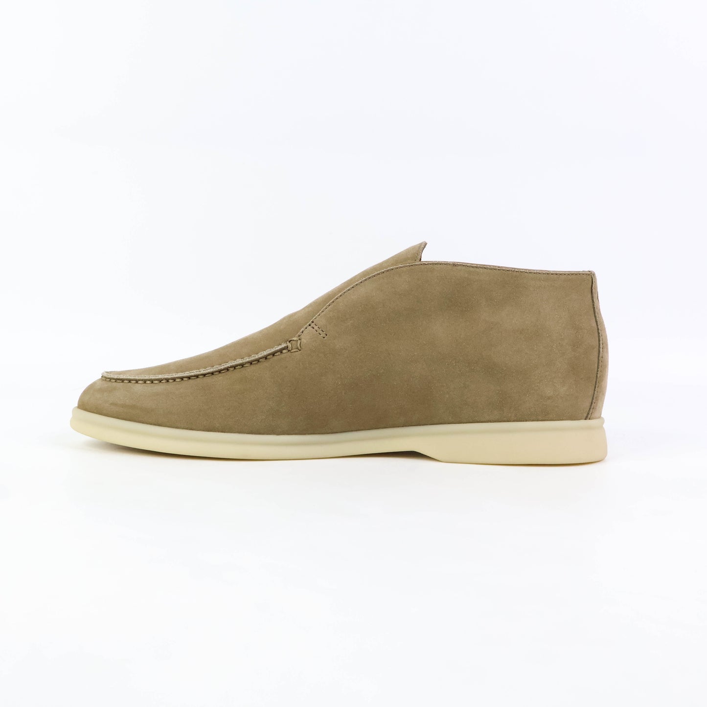 Loro Piana Open Walk Ankle Boots Suede Sandstone 42