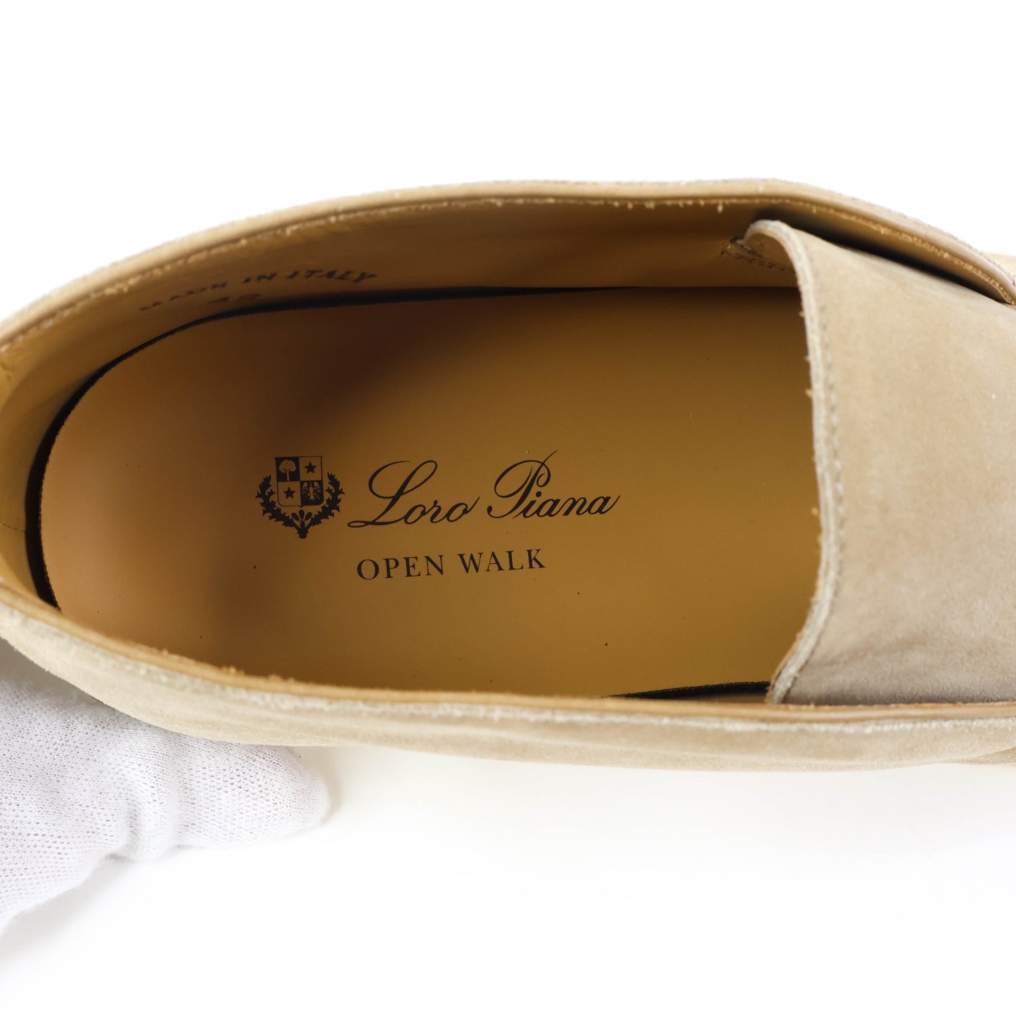 Loro Piana Open Walk Ankle Boots Suede Sandstone 42