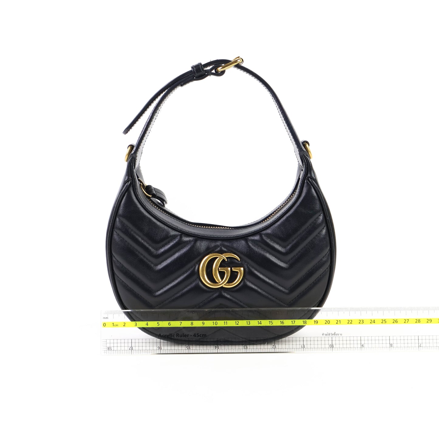 Gucci Marmont Half Moon Mini Black