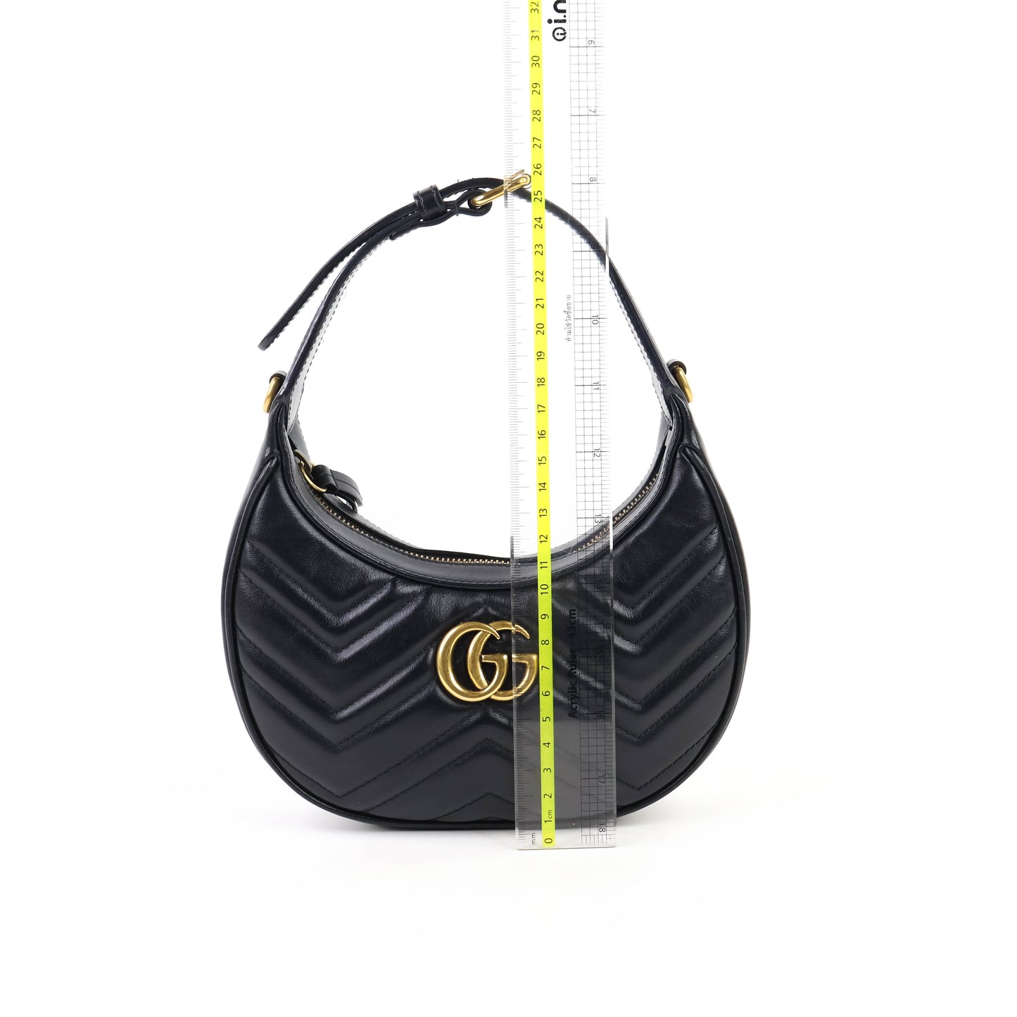 Gucci Marmont Half Moon Mini Black