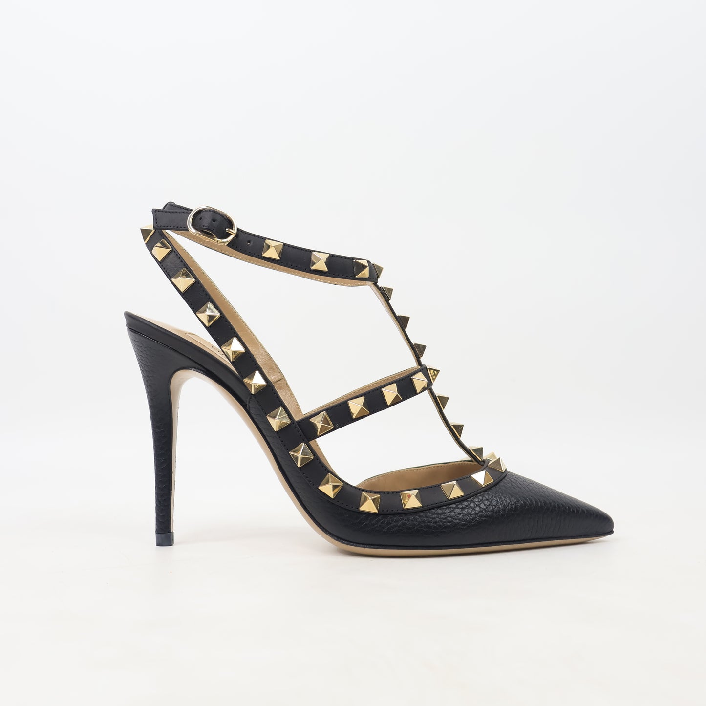 Valentino Heels Rockstud Black 37.5