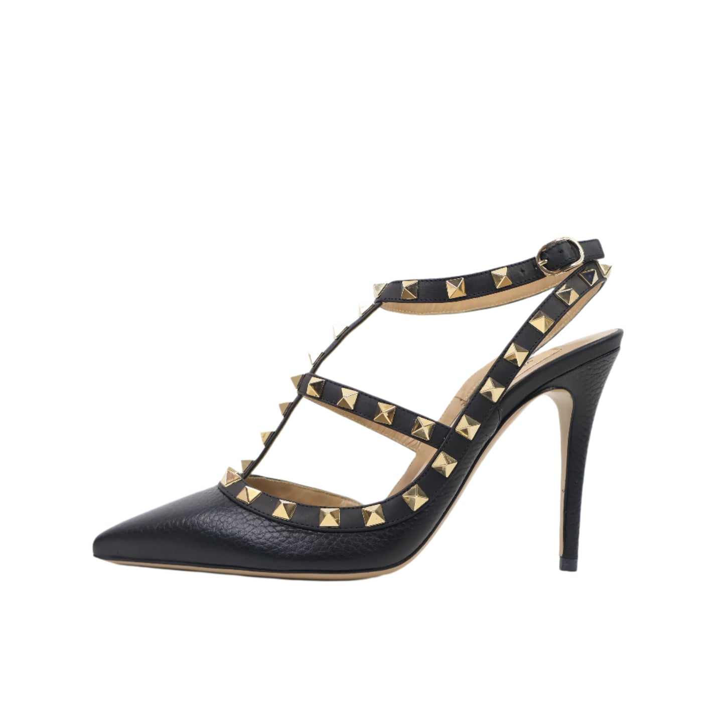 Valentino Heels Rockstud Black 37.5
