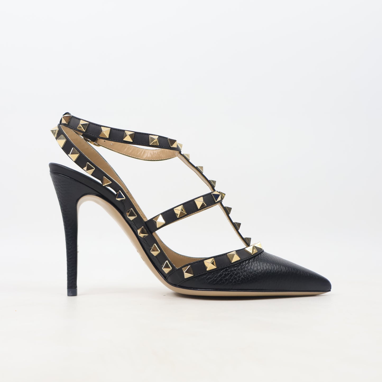 Valentino Heels Rockstud Black 37.5
