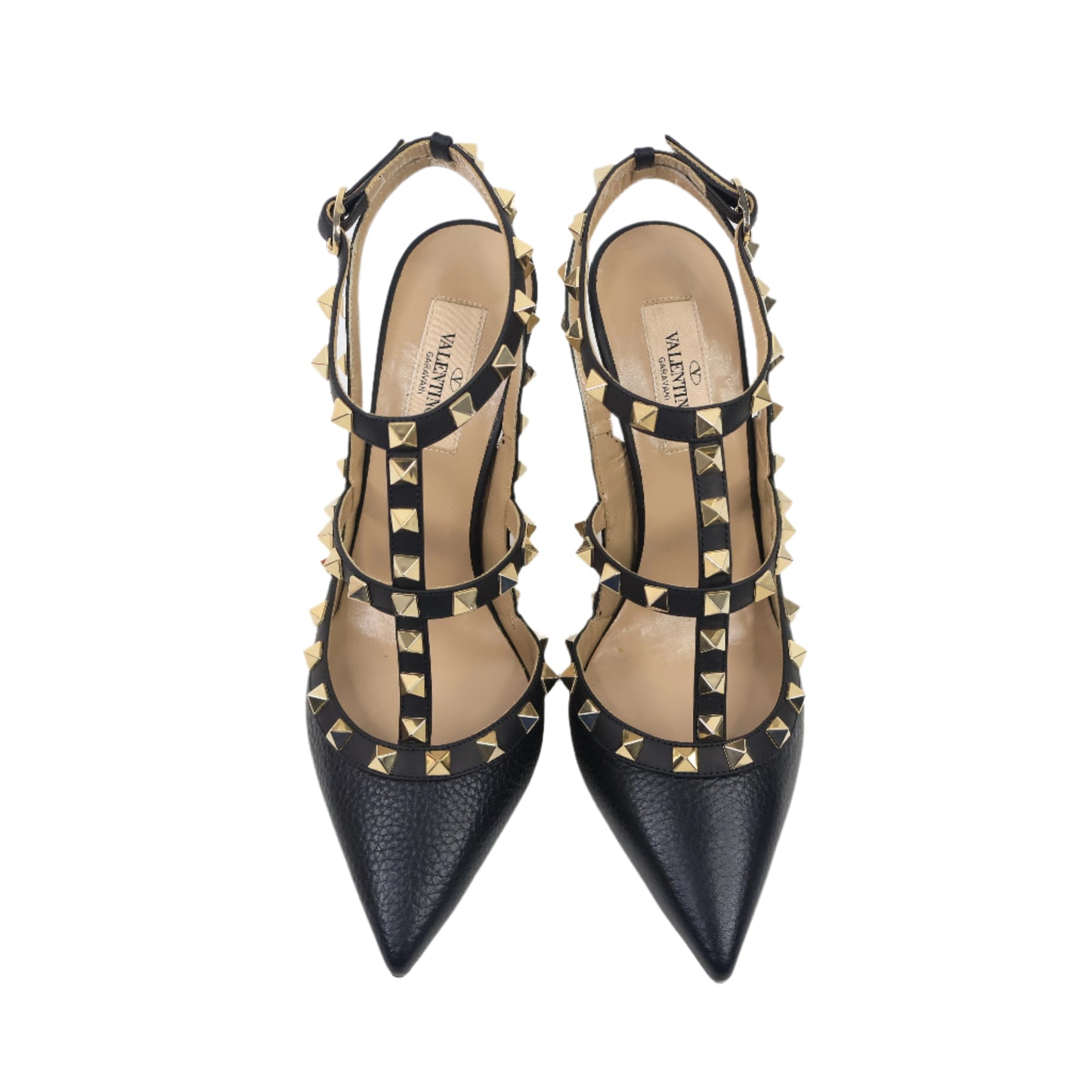 Valentino Heels Rockstud Black 37.5