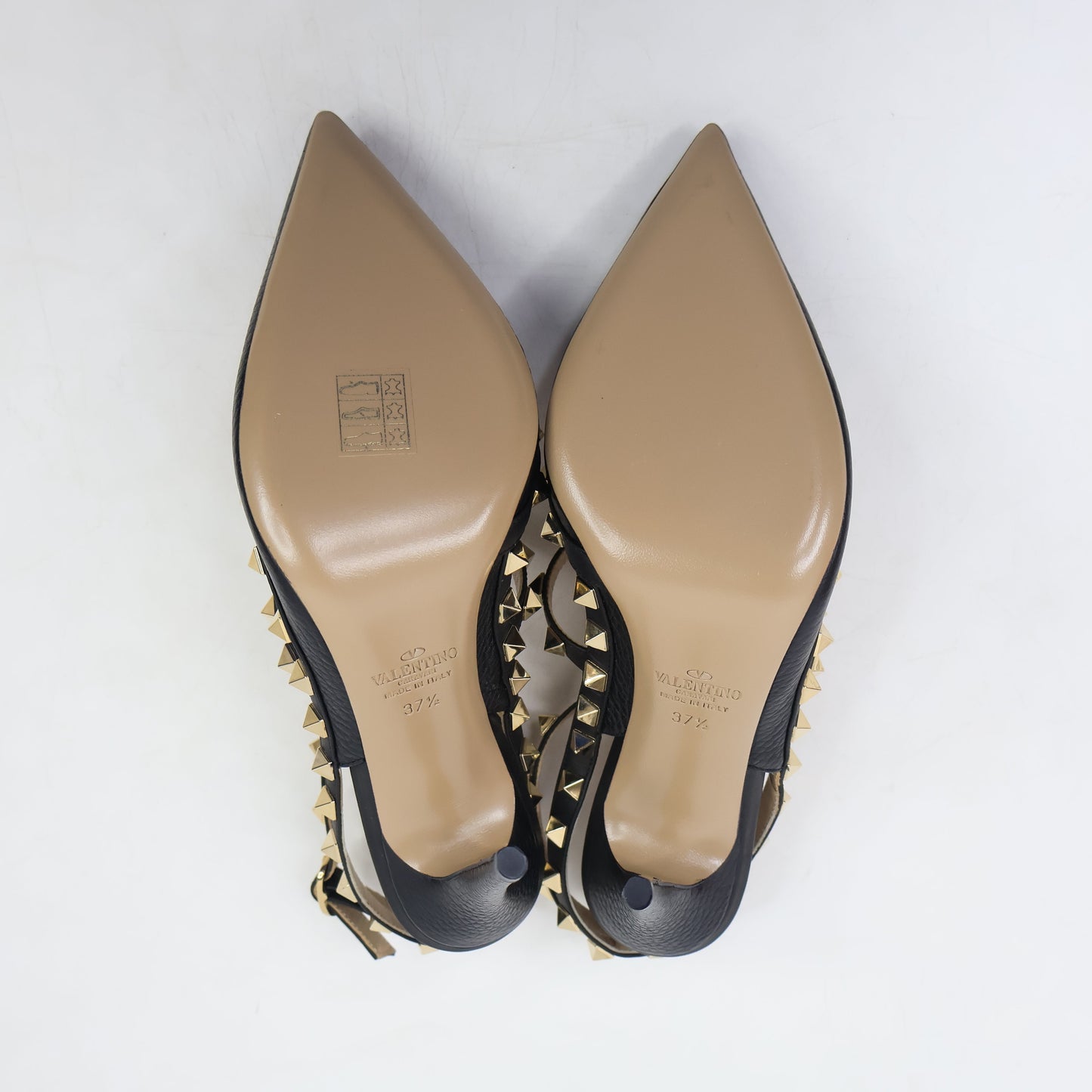 Valentino Heels Rockstud Black 37.5