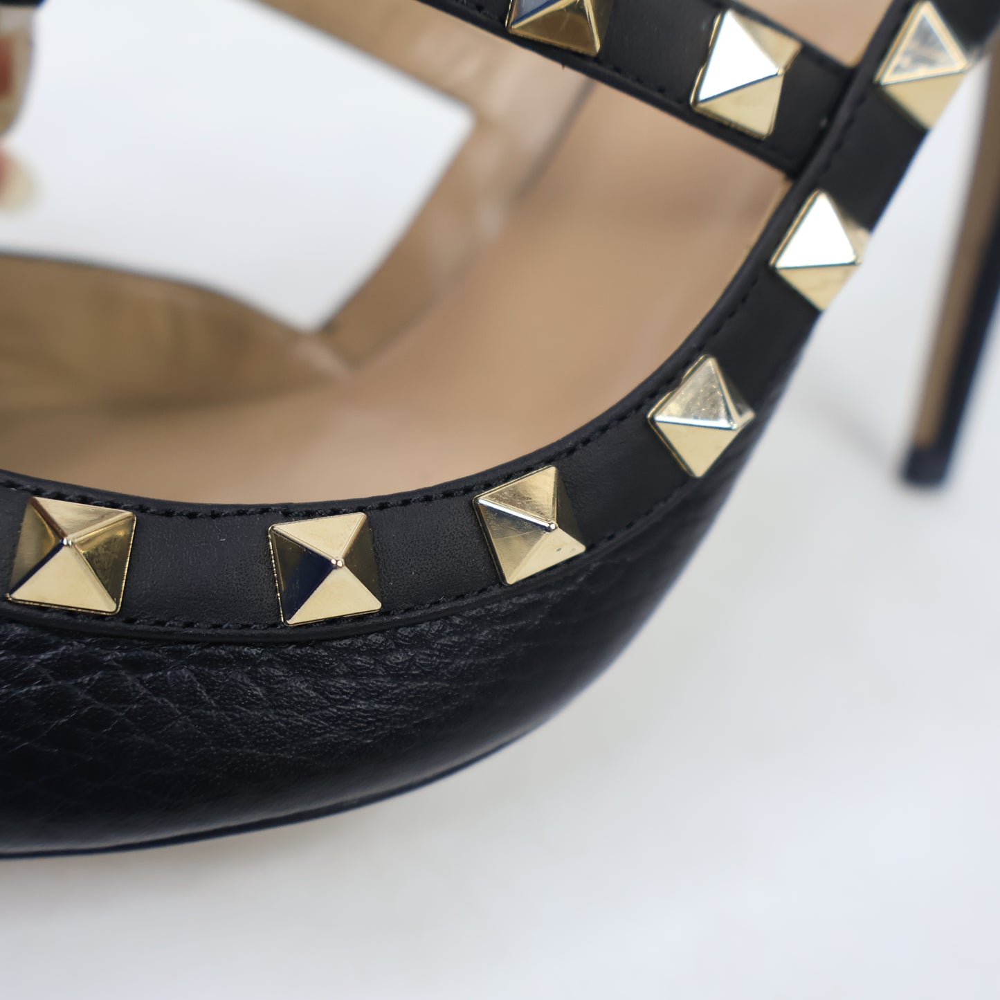 Valentino Heels Rockstud Black 37.5