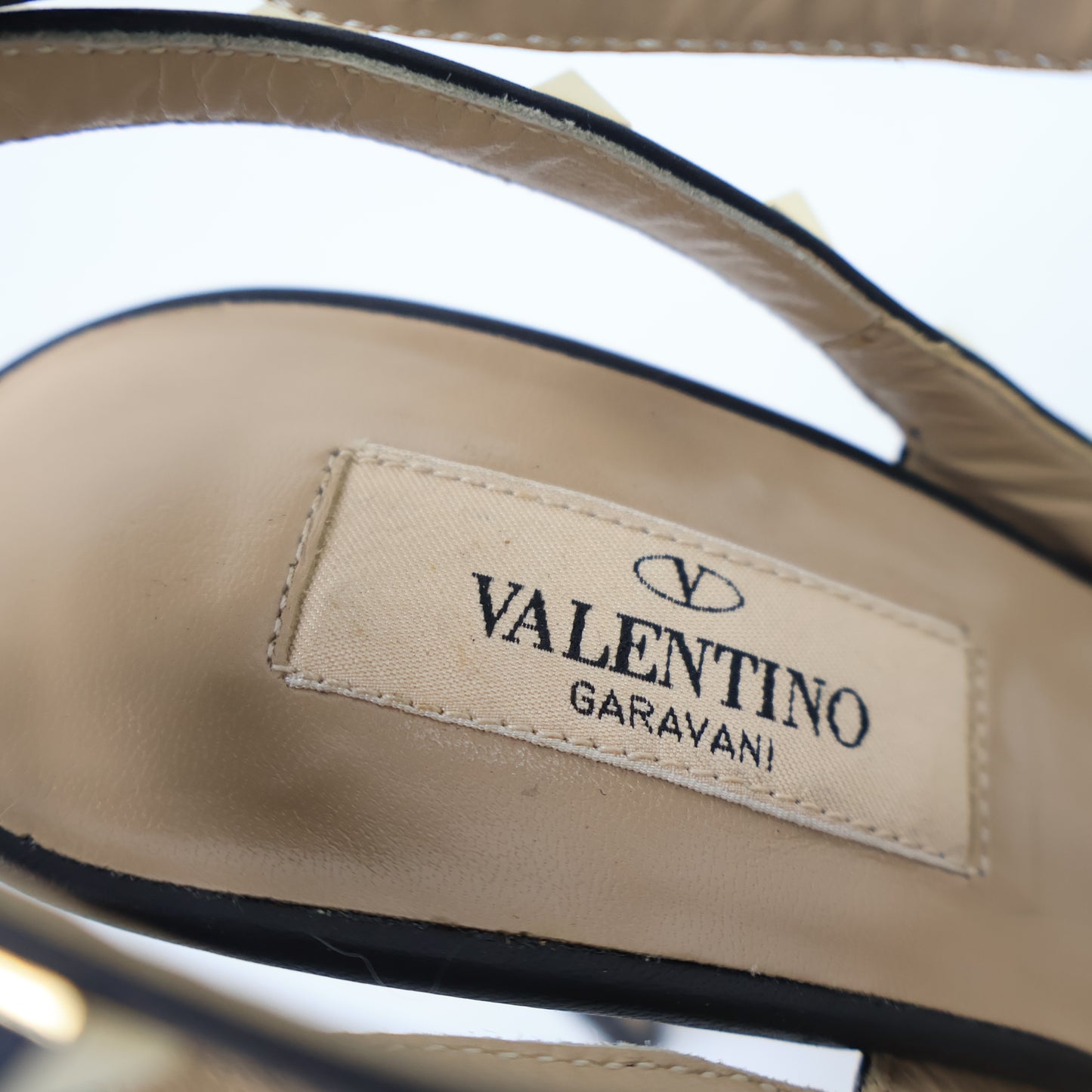 Valentino Heels Rockstud Black 37.5